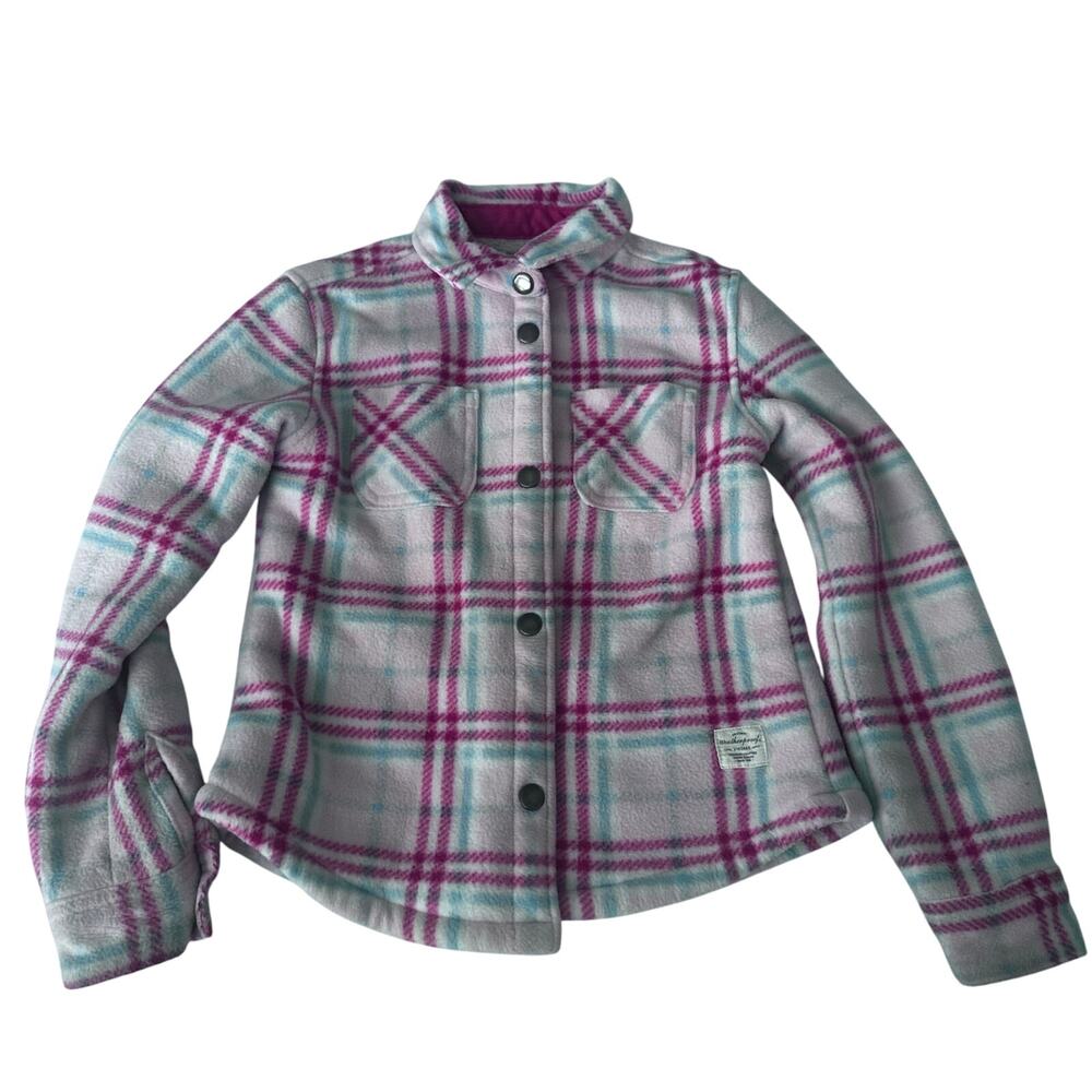 Weatherproof Vintage Girl's Fleece Sherpa Lined Shirt Jacket shacket